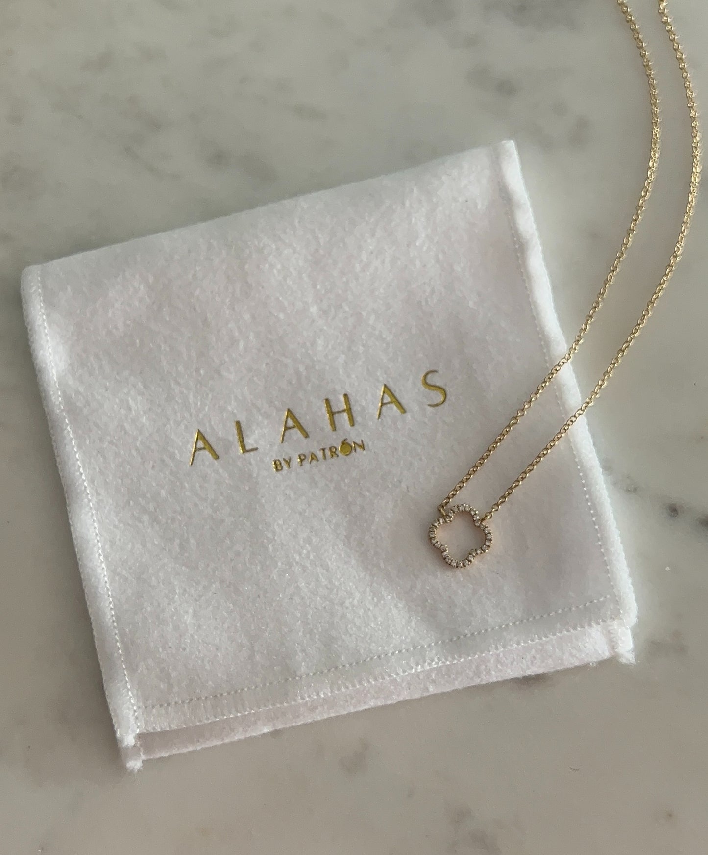Lucky Diamond Clover Necklace